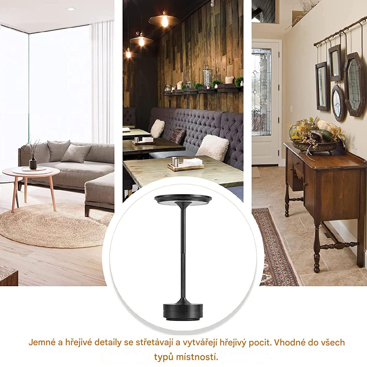 Coeurva Bezdrátová ochrana očí Energeticky úsporná stolní lampa Noční světlo