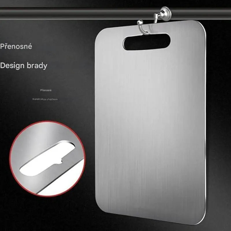 🚚 Doprava zdarma – vy si jen užijte rozbalování! Coeurva™ krájecí deska z titanové slitiny – ultra odolná, hygienická a šetrná k nožům, nezbytný pomocník do vaší kuchyně