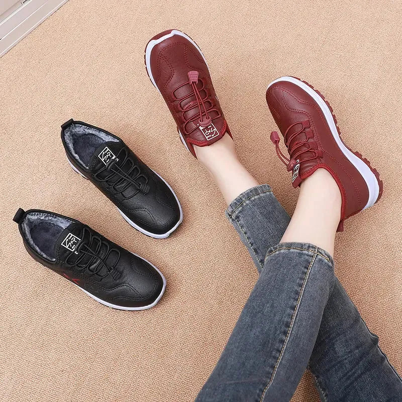 Měkké a pohodlné prémiové kožené zimní boty (podpora klenby – usnadňuje chůzi) 🔥Druhý pár za poloviční cenu