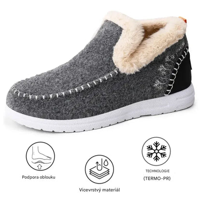 Měkké a pohodlné dámské boty vysoké třídy z kvalitního kašmíru — podpora klenby chodidla, chůze je snazší! 🔥 Sleva 70 % pouze dnes – nenechte si to ujít!