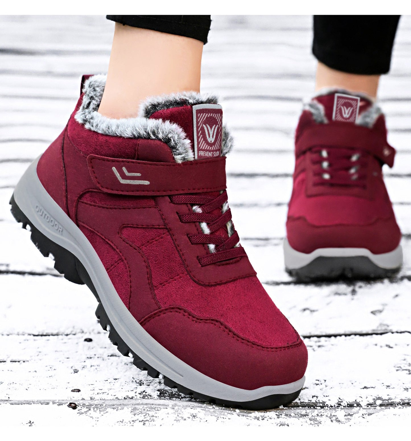 ✨Zimní vycházkové boty s kožešinkou – teplé, měkké a pohodlné i do sněhu!❄️