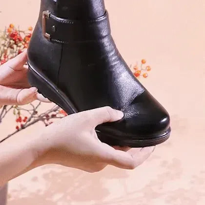 Měkké a pohodlné dámské boty vyrobené z pravé vlny a prémiové kůže (podpora klenby - usnadňuje chůzi)🔥🔥