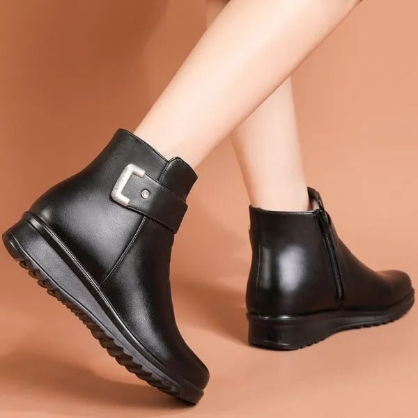 Měkké a pohodlné dámské boty vyrobené z pravé vlny a prémiové kůže (podpora klenby - usnadňuje chůzi)🔥🔥