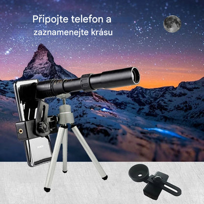 Přenosný HD dalekohled s 10–300× zoomem je ideální volbou pro milovníky přírody a noční oblohy k pozorování světa!